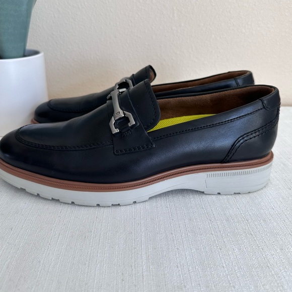 Florsheim Black Leather Memory Foam Comfortech Casual Loafers Men’s 7M - Picture 6 of 14